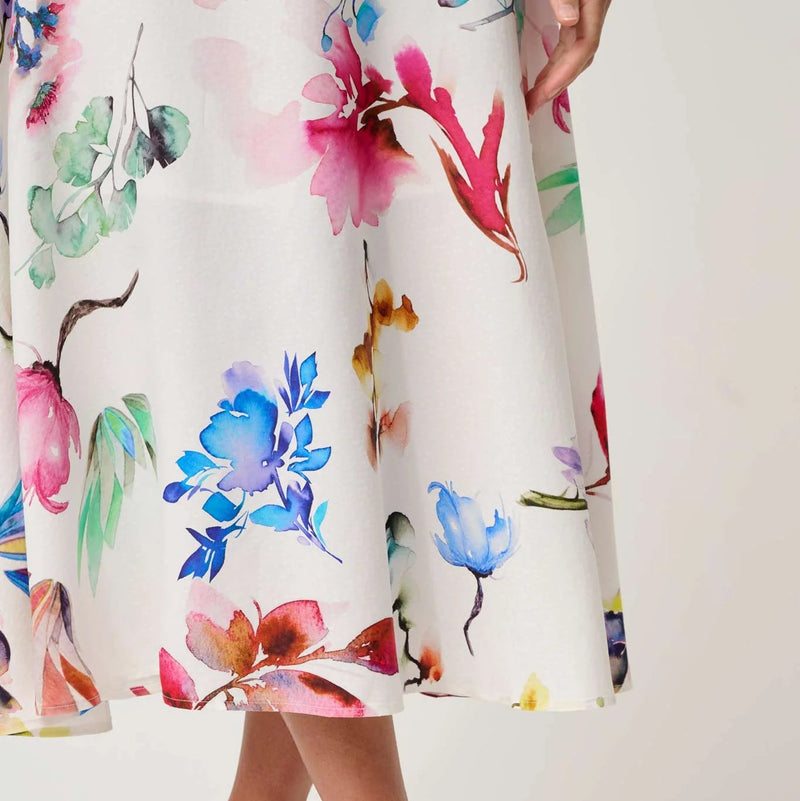 Panorea Yoke Detail Skirt / Plume Blossom