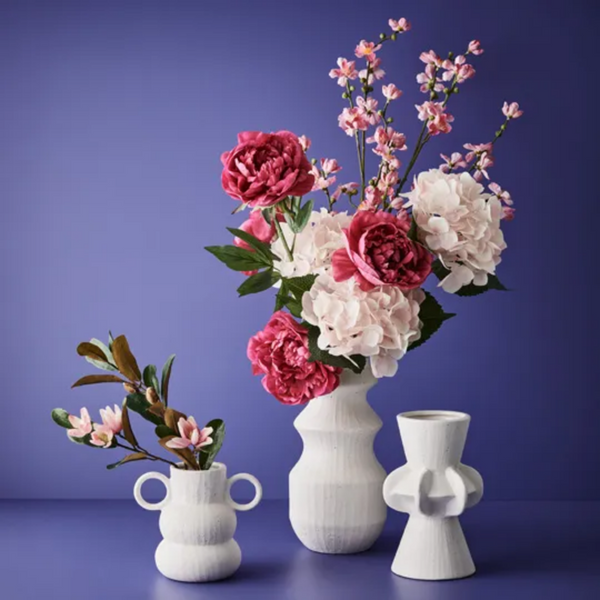 Oculla Vase 22cm / White