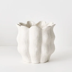 Oliva Pot 19cm / White