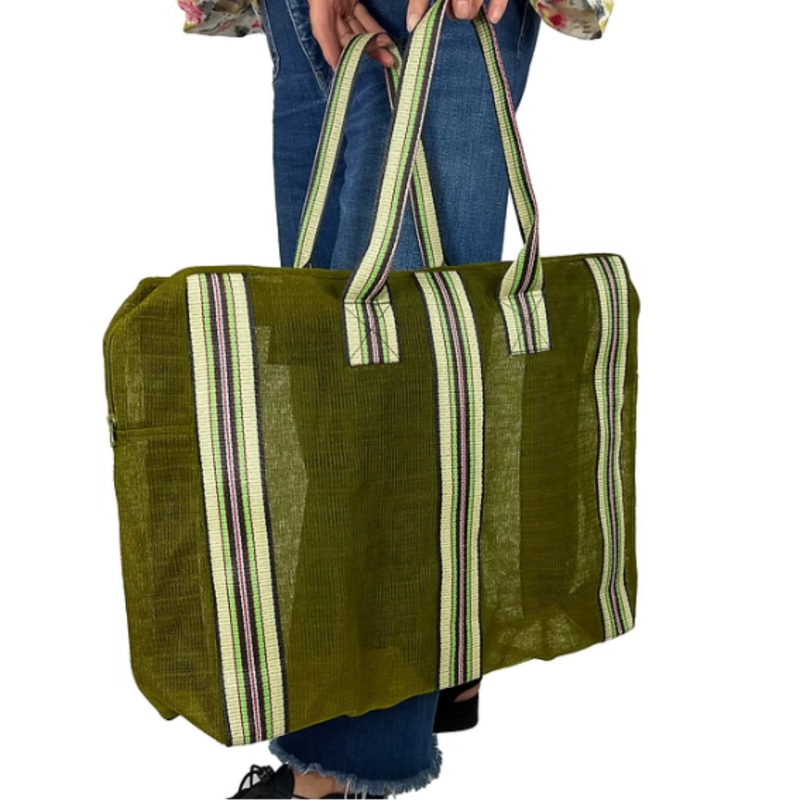 Zipped Large Bag / Khaki