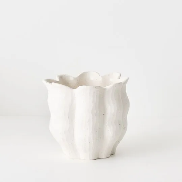 Oliva Pot 15cm / White