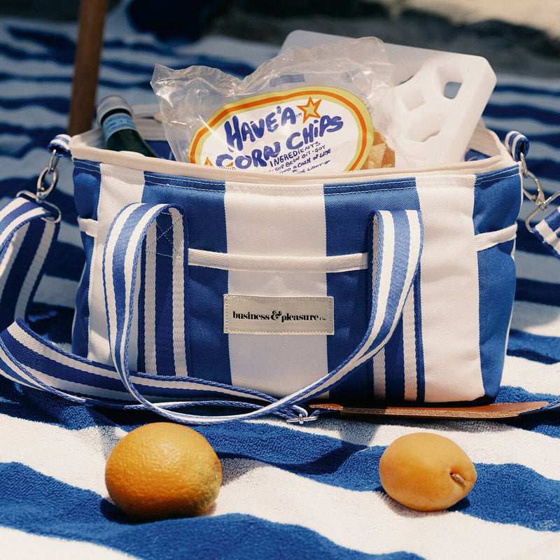 The Premium Cooler Bag / Crew Mediterranean Blue Stripe