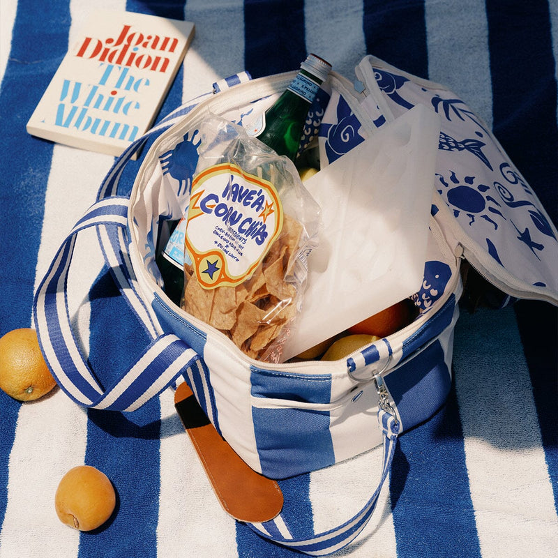 The Premium Cooler Bag / Crew Mediterranean Blue Stripe