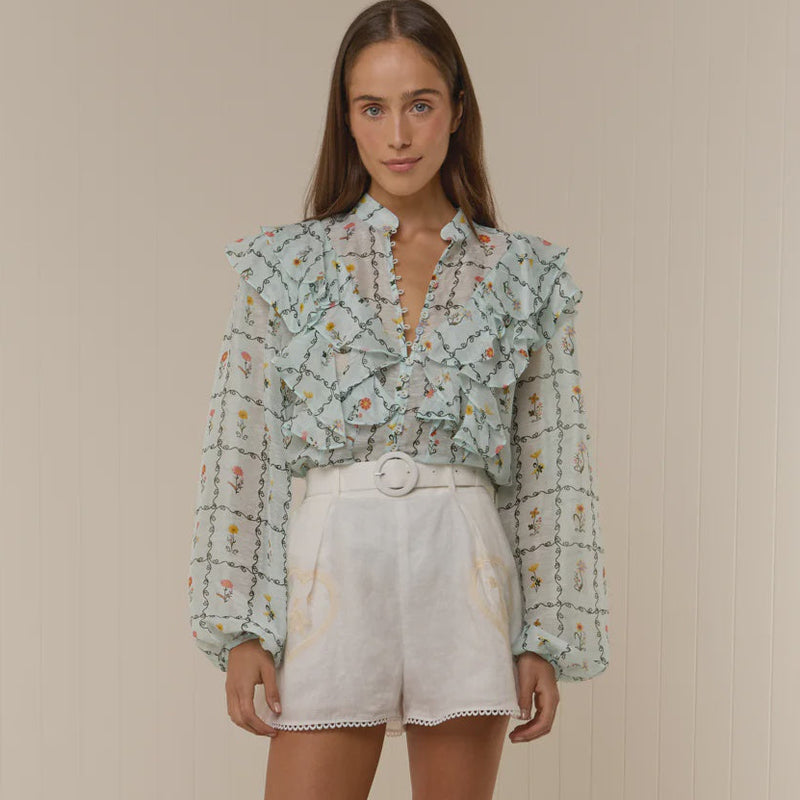 Suki Blouse / Calypso Tile