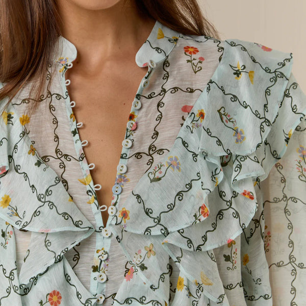 Suki Blouse / Calypso Tile