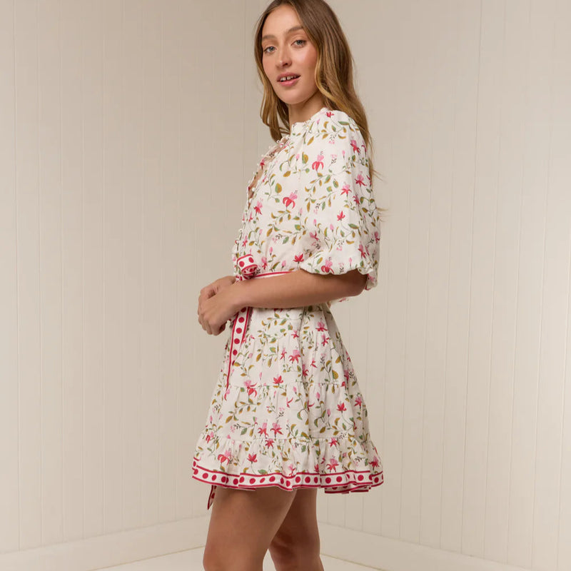Ruba Mini Dress / Pink Petals