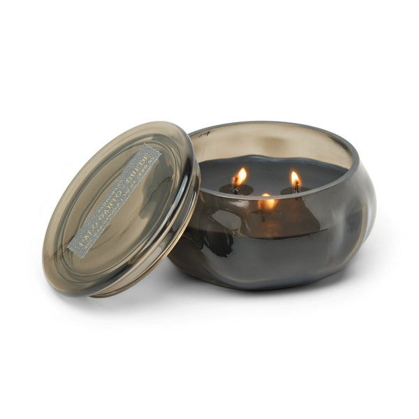 Basalt 10oz Tinted Glass Candle / Palo Santo Suede