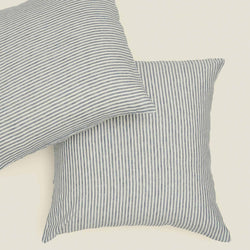 European Pillowcase Set 2 / Blue Stripes