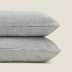 Pillowcase Set 2 / Blue Stripes