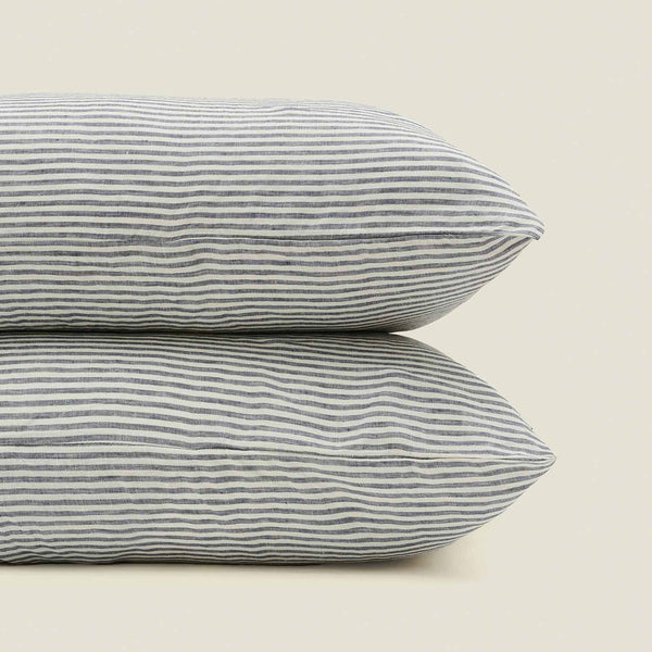 Pillowcase Set 2 / Blue Stripes