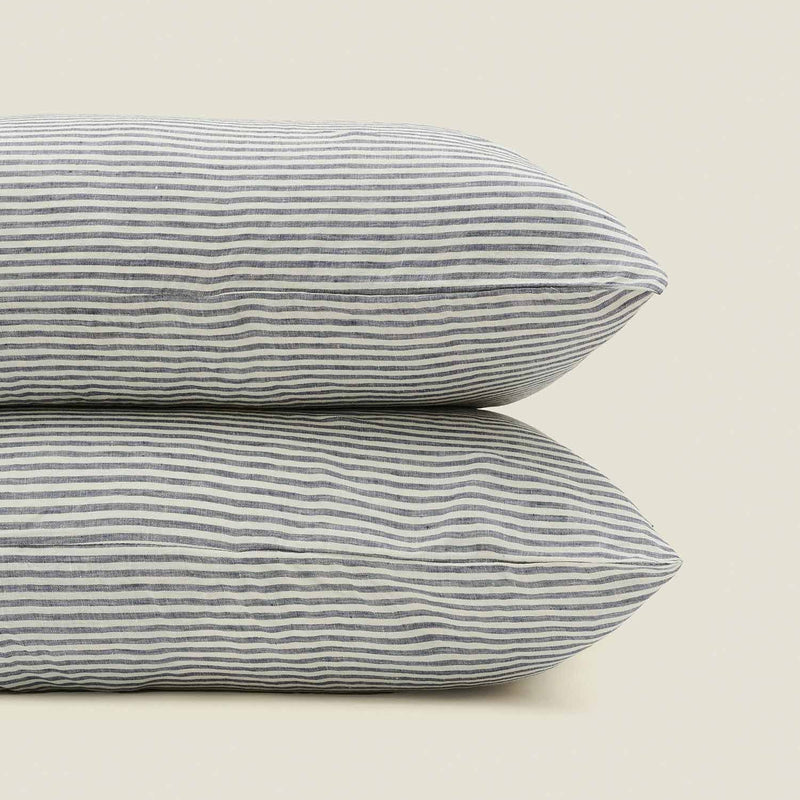 Pillowcase Set 2 / Blue Stripes