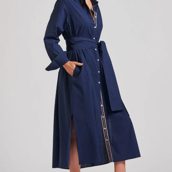 The Pippa Oversized Longline Dress / Navy