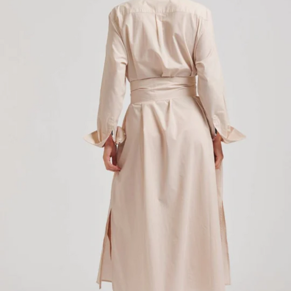 The Pippa Oversized Longline Dress / Stone