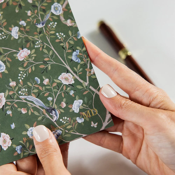 Pocket Lined  Notebook / Camellia Tree