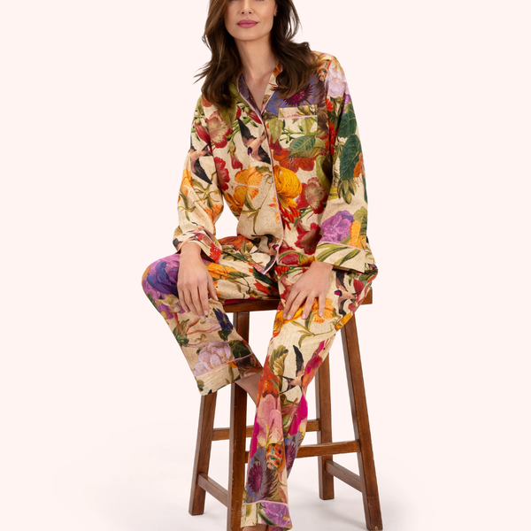 Supersoft Long Pyjamas / Posy Cream