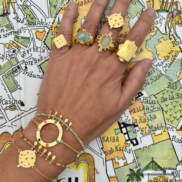 Beldi Bracelet Adjustable / Amazonite