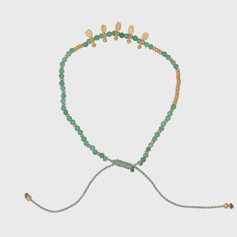 Beldi Bracelet Adjustable / Aventurine Green