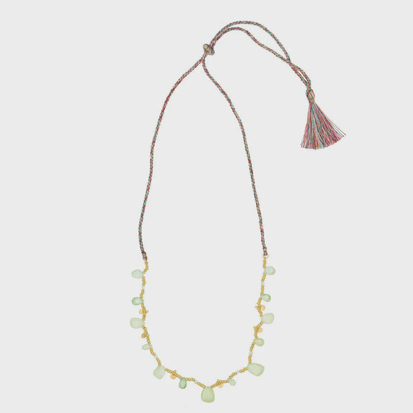 Nehru Adjustable Necklace / Prehnite