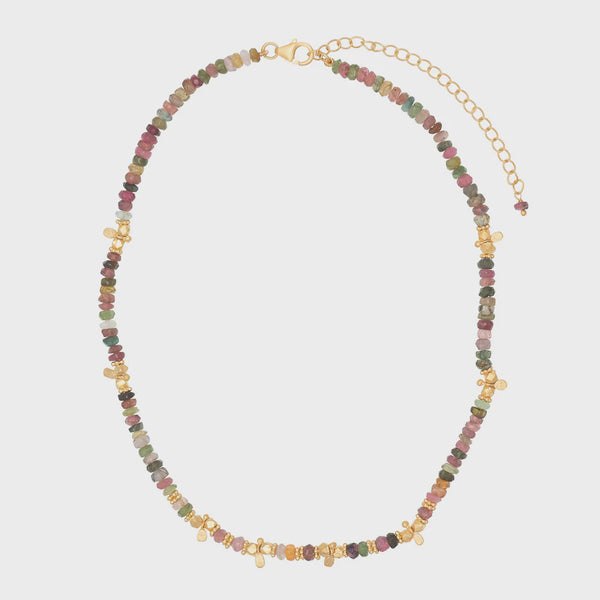 Saffron Multi Tourmaline Necklace