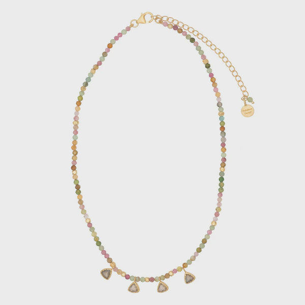 Mamounia Tourmaline + Labradorite Necklace / Multi