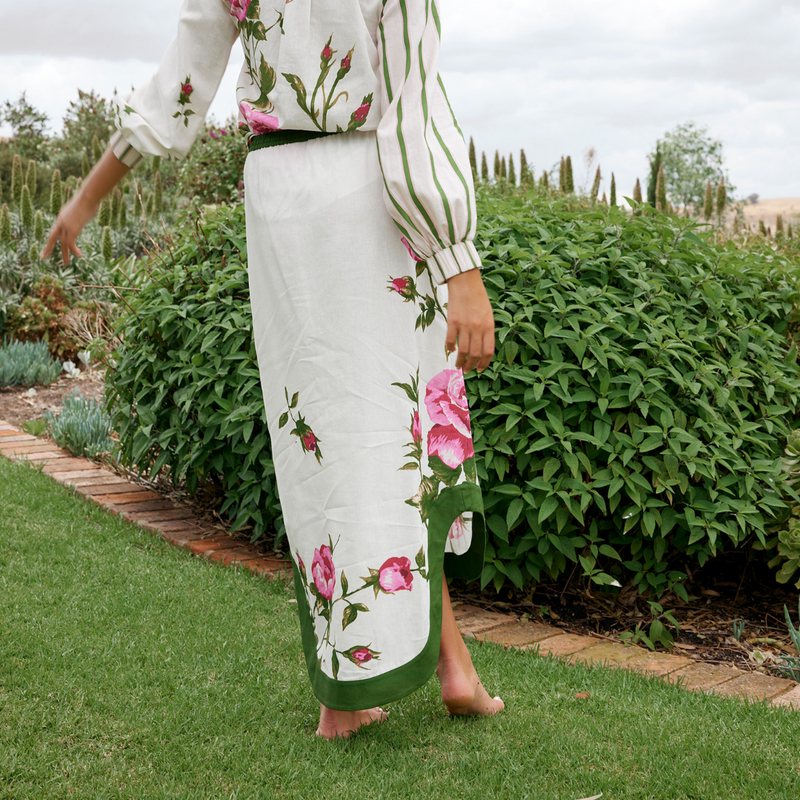 Rafferty Skirt / Ruby + Antique Rose