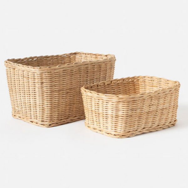 Rectangle Rattan Basket S / Natural