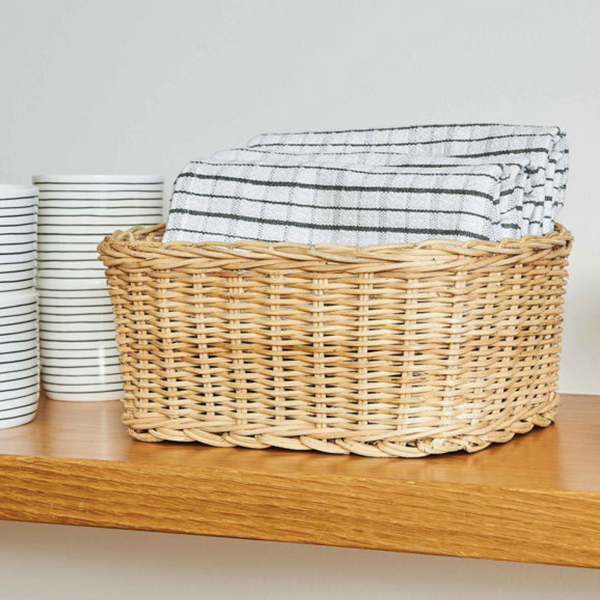 Rectangle Rattan Basket XS / Nautral