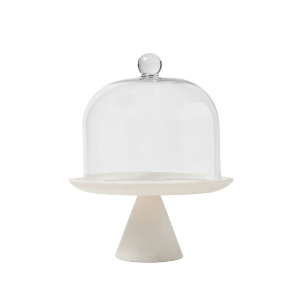Resin Cake Stand with Cloche