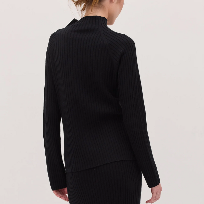 The Rib Knit  / Black