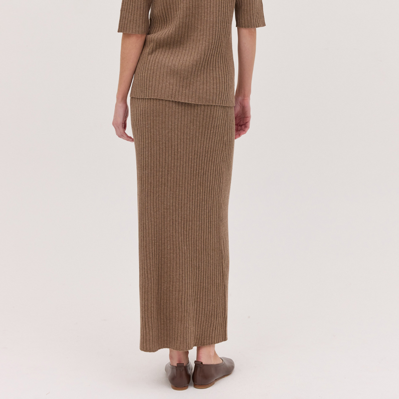 The Rib Knit Skirt / Hazel