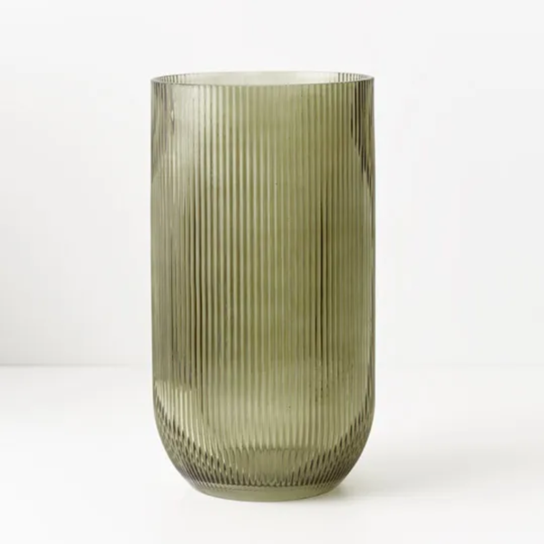 Ripple Bell Vase 30cm / Olive
