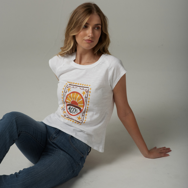Rodeo Printed Tee / White
