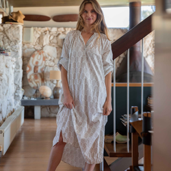 Rose Maxi Dress with Belt /  Chocolate