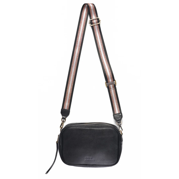 Rosie Crossbody Bag w 2 Straps / Black