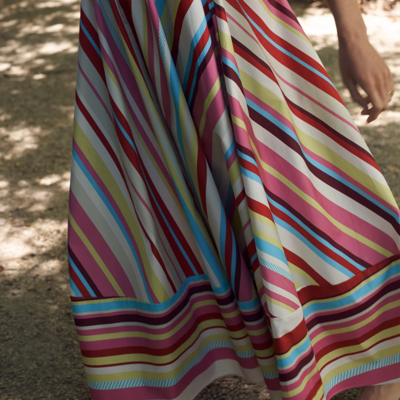 Rue Dress / Monarch Stripe