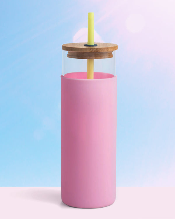 Tumbler with Straw / Citron Pink