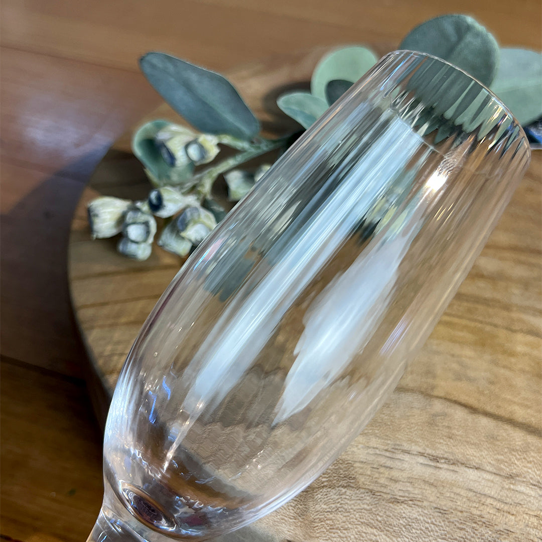 Kirshaw Ribbed Champagne Flute Home Goods Hardware