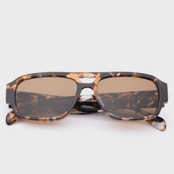 Atlas Sunglasses / Pebble Tort + Brown Polarised