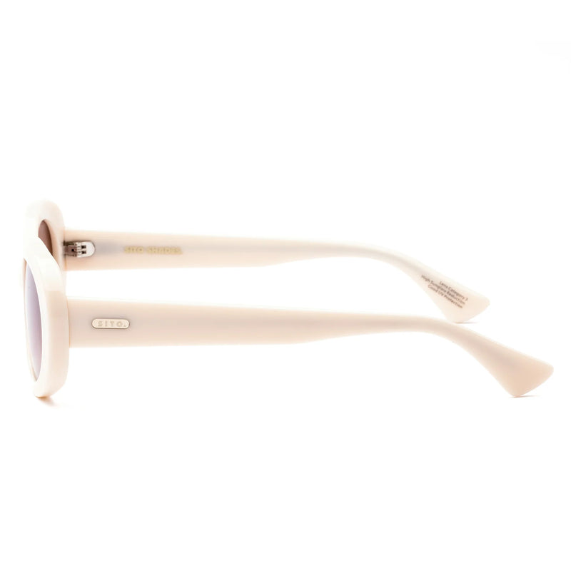 Luna Sunglasses / Cream + Rosewood Gradient