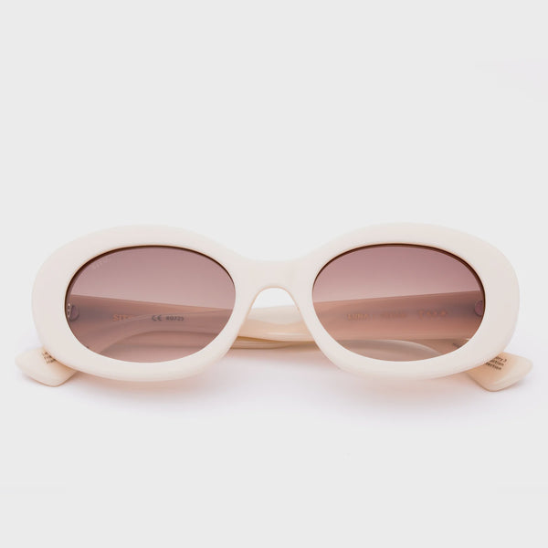 Luna Sunglasses / Cream + Rosewood Gradient