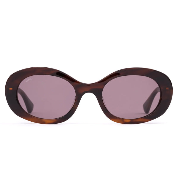 Luna Sunglasses / Hazel Wave + Brown