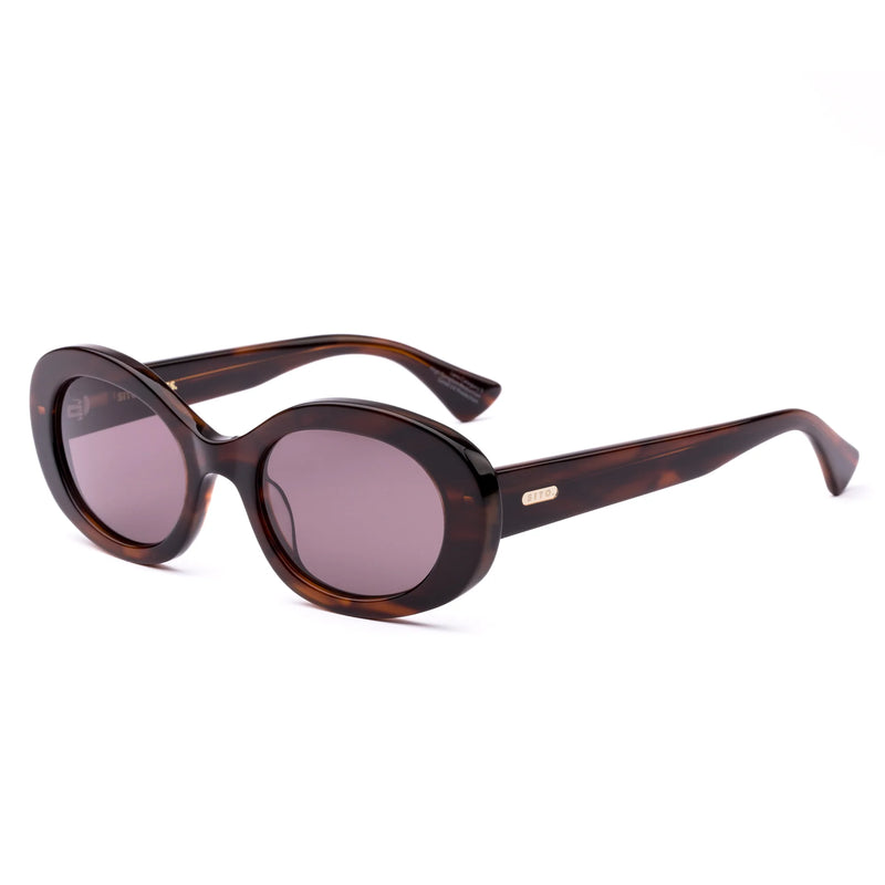 Luna Sunglasses / Hazel Wave + Brown