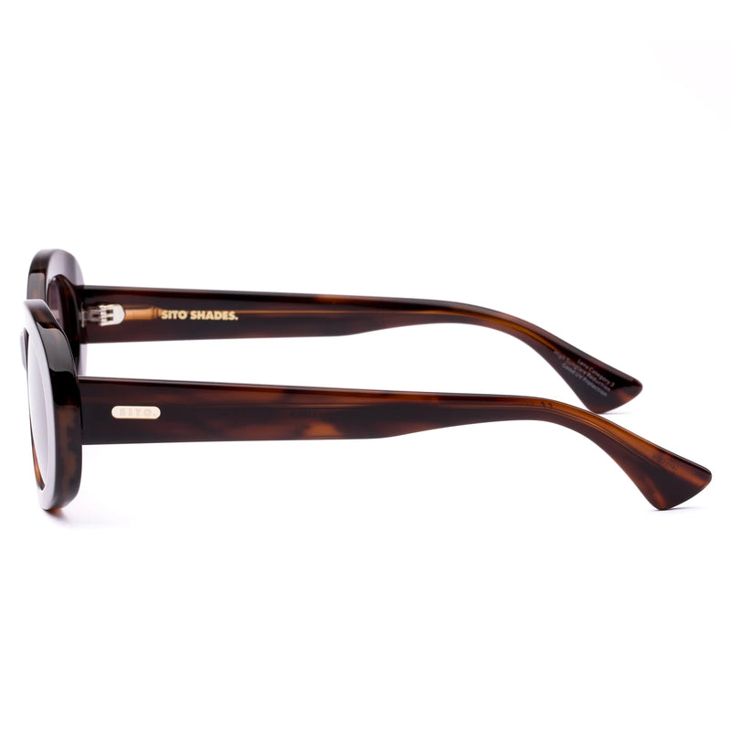 Luna Sunglasses / Hazel Wave + Brown