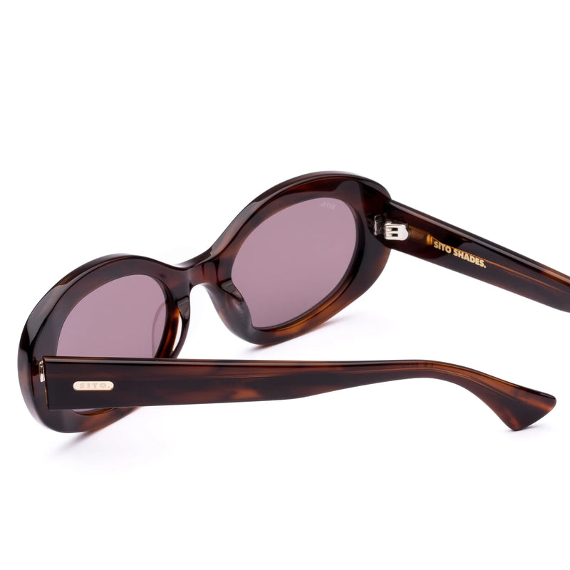 Luna Sunglasses / Hazel Wave + Brown