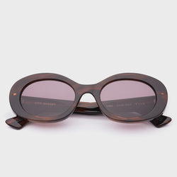 Luna Sunglasses / Hazel Wave + Brown