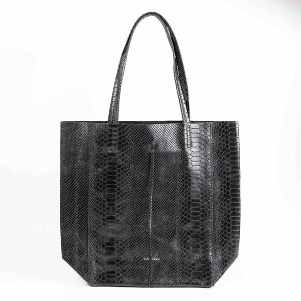 Snake Tote Bag / Black