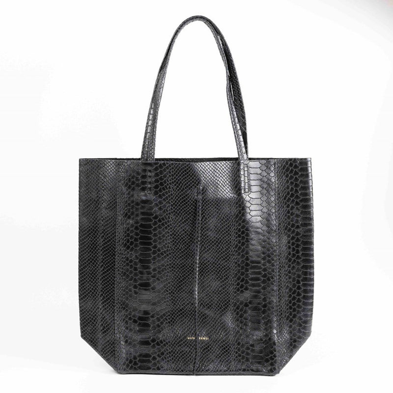 Snake Tote Bag / Black