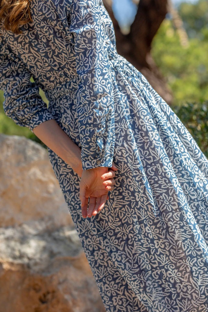 Madame Pellier Maxi Shirtdress / Indigo