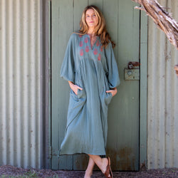 Paisley Souq Dress / Wasabi