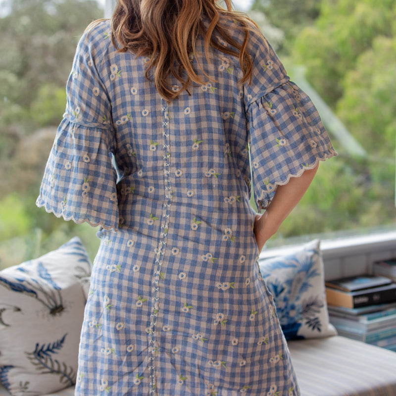 Picasso Sundress / Dusty Blue